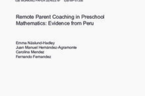 Remote Parent Coaching in Preschool Mathematics: Evidence from Peru