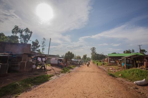 Village road in Kenya