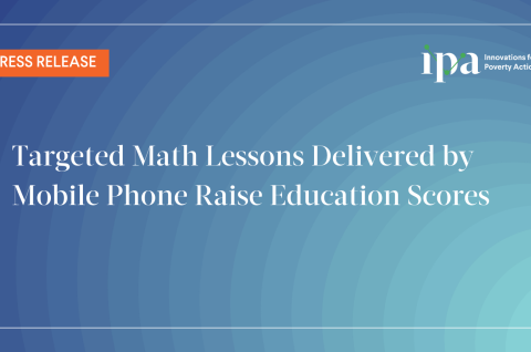 Targeted Math Lessons Delivered by Mobile Phone Raise Education Scores