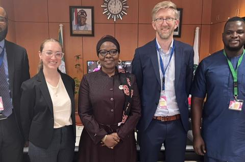 CPRI team members with Rashida Monguno of the Central Bank of Nigeria