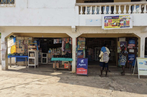 Mobile Money vendor in Ghana