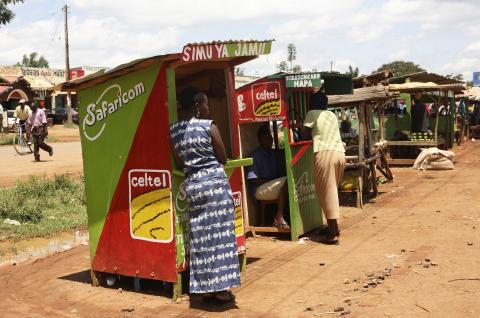 Safaricom Stand in Kenya