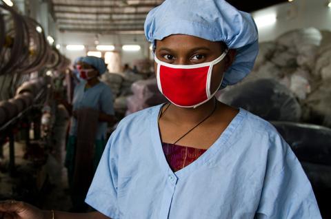 A garments worker in Bangladesh. © Sheikh Rajibul Islam / Alamy Stock Photo