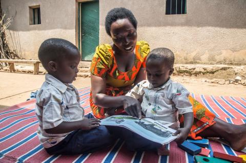 A caretaker in Rwanda