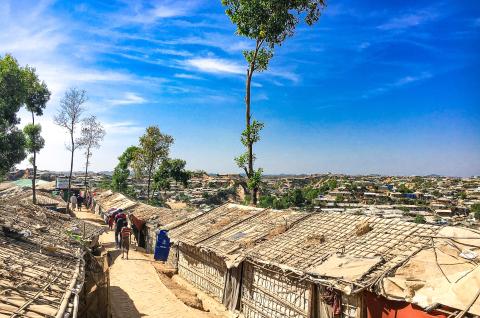 A photo of Kutupalong Refugee Camp in Ukhia, Cox's Bazar, Bangladesh. © 2019 Jared Kalow