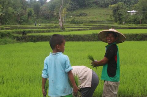 A farming family in the Philippines