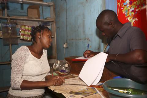 A female entrepreneur in Kenya