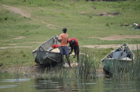 Fishermen in Uganda
