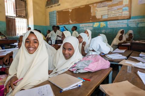 A classroom in Dodoma,Tanzania