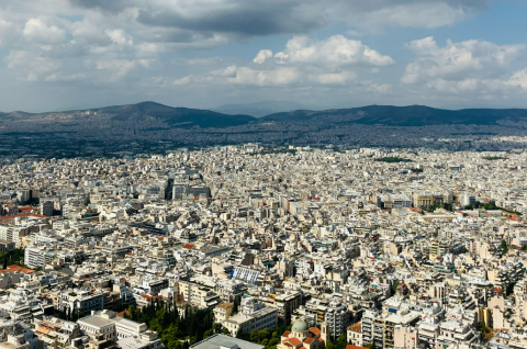 An aerial view of Athens © 2023 Marine Casalis