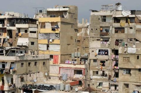 An informal refugee settlement in Sabra, Beirut, Lebanon, 2020 (Jenny Gustafson)