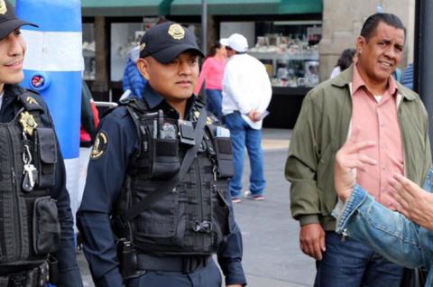 Mexico city police officers