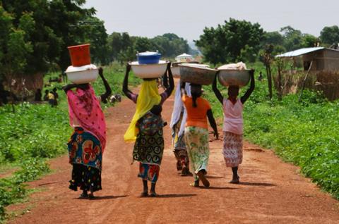 Women walking in Tamale, Ghana. Photographer: Lindsey Shaughnessy
