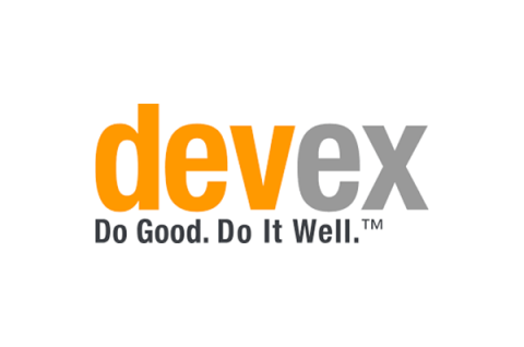 Devex logo on white rectangular background