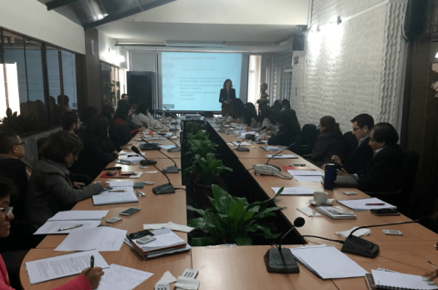  Public servants from MIMP (Peru) participate in a training by IPA and J-PAL in 2016. Photo: IPA/J-PAL