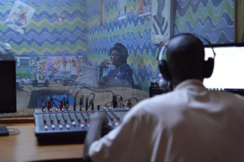 An interactive radio show being broadcast in Burkina Faso. ©Development Media International