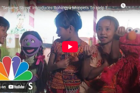 Screenshot of NBC News episode YouTube video about the Sesame Workshop Muppets