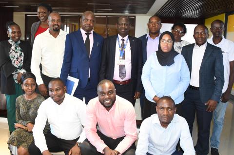 A group photo of the Uganda Ed Lab team