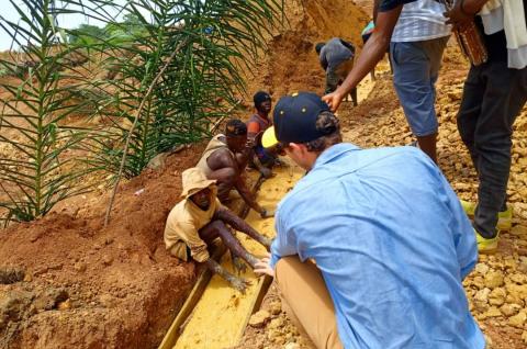 AGMs explaining the production process during a recent field trip (photo credit: Michael Senesie)