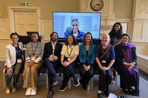 A group photo of panelists who participated in a UKFIET conference session