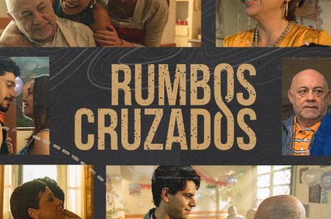 Banner promo for the edutainment web series Rumbos Cruzados