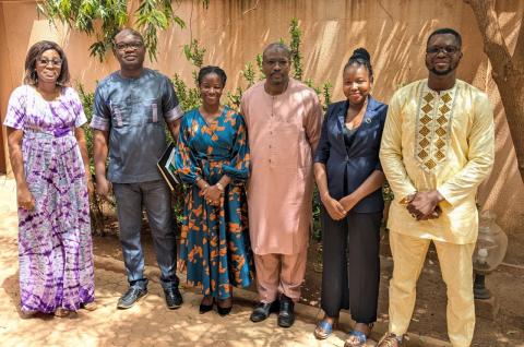 Group photo of IPA and DMI staff in Burkina Faso