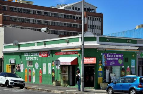 Rose Corner Superette convenience store in Bo-Kaap, Cape Town. © 2025 Adele Heidenreich 