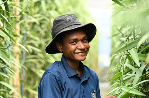 A farmer in Papua New Guinea