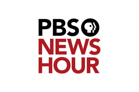 Old PBS NewsHour logo on white background