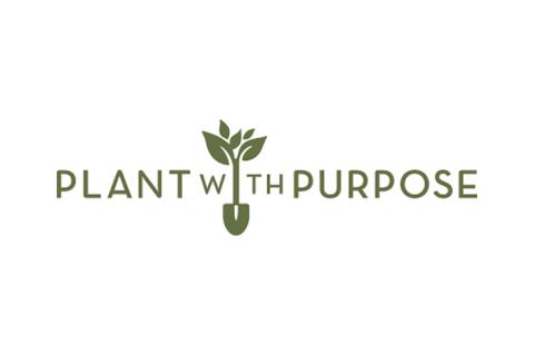 Plant with Purpose logo centered on a white background