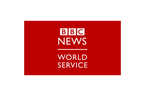 BBC News World Service logo on white background