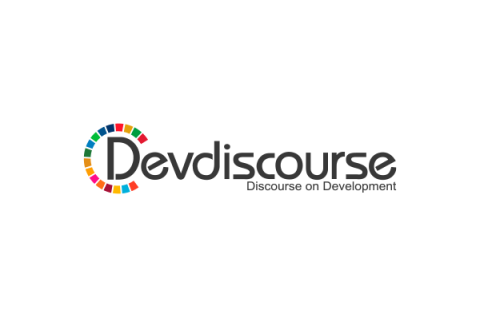 Devdiscourse logo on a white rectangular background