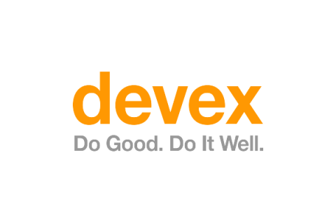 Devex logo on white rectangular background