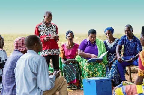 Village members in a savings group. © Raising the Village