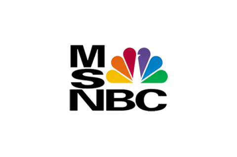 MSNBC logo on a white rectangular background