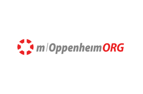 mOppenheim logo on a white rectangular background