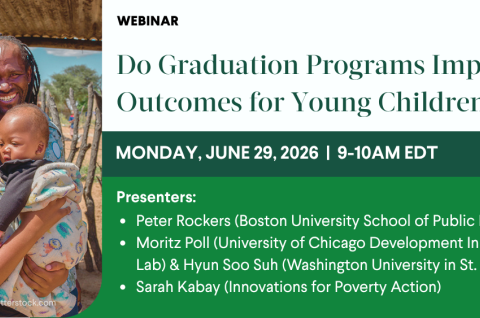 Banner image that summarizes the title and date of the webinar as well as the names and affiliations of the panelists