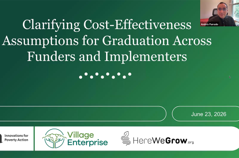 Screenshot of the title slide displayed at the beginning of the webinar recording