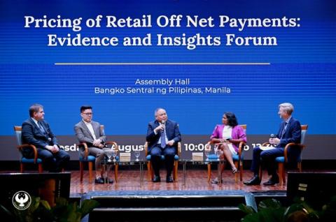 Panelists onstage at the event