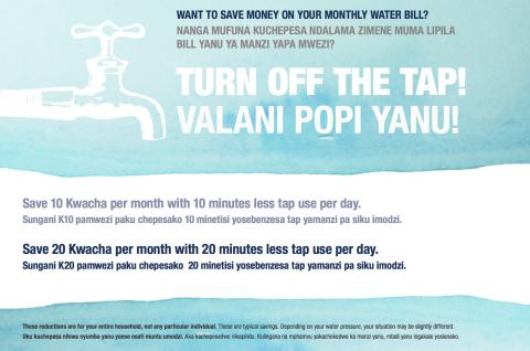 Poster for "Turn off the tap"